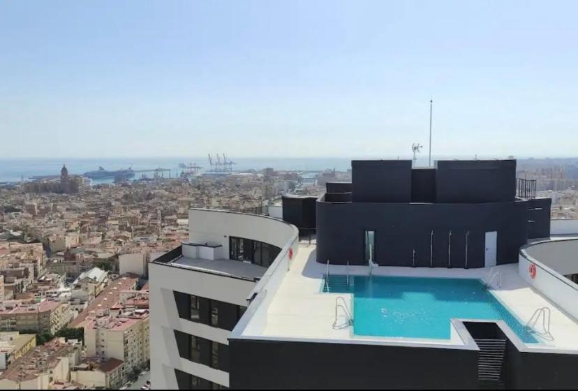 Urban Sky Views Over Apartment Malaga